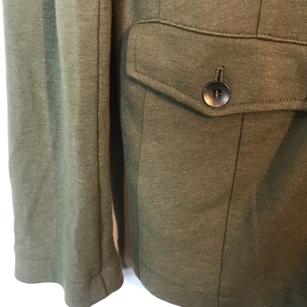 J. Jill Olive GreenSoft Blazer Knit Jacket